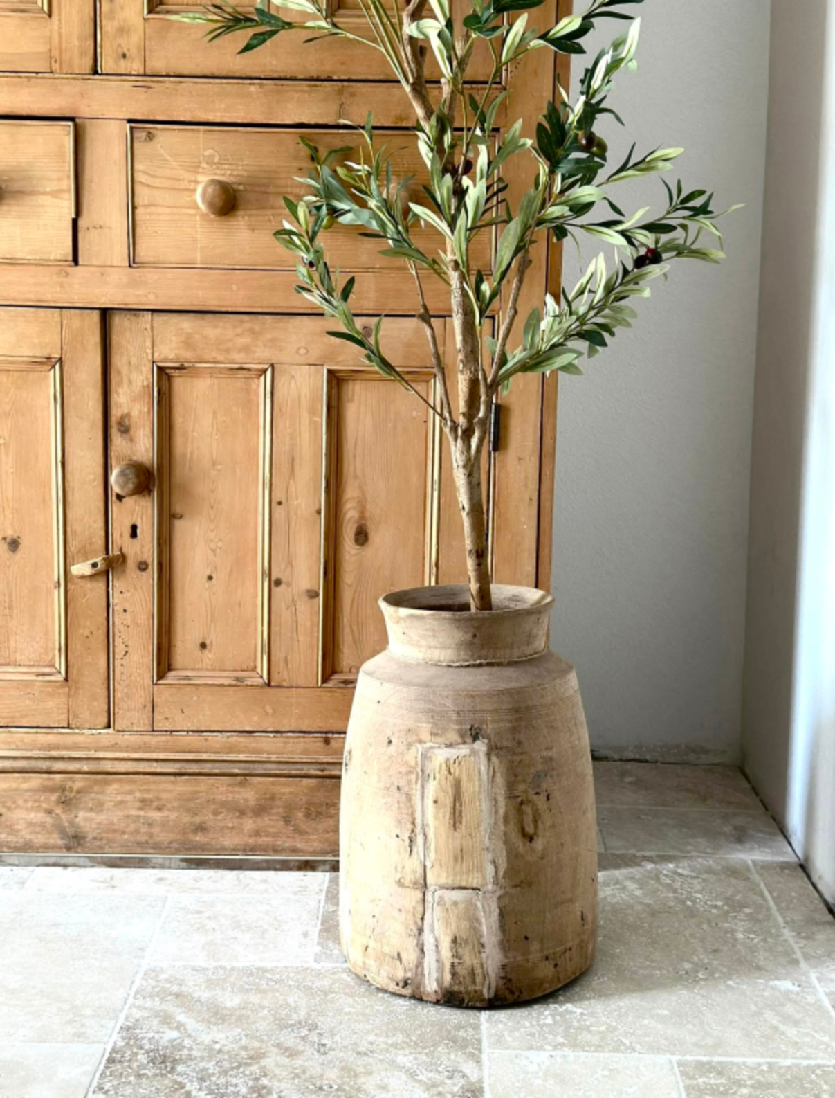 7 foot faux olive tree