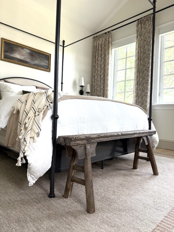 Antique Elm bench - Image 2