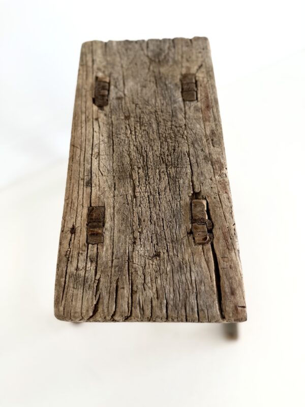 Antique Elm Stool - Image 5