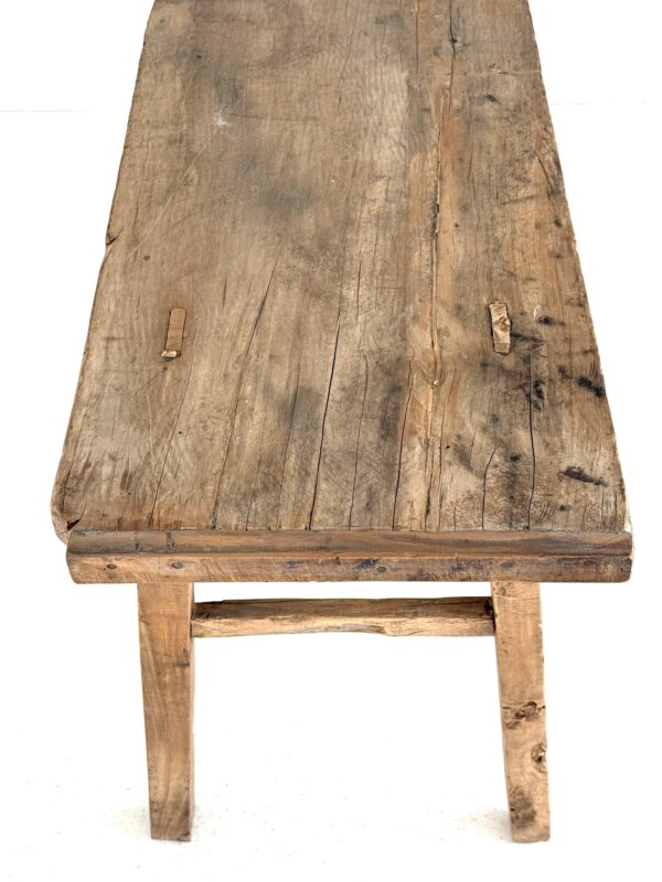 Antique Elm Table - Image 3