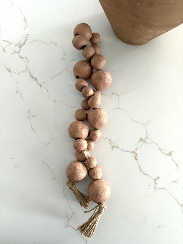 Terra Cotta Clay Beaded Garland - Image 3
