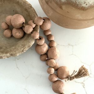 Terra Cotta Clay Beaded Garland
